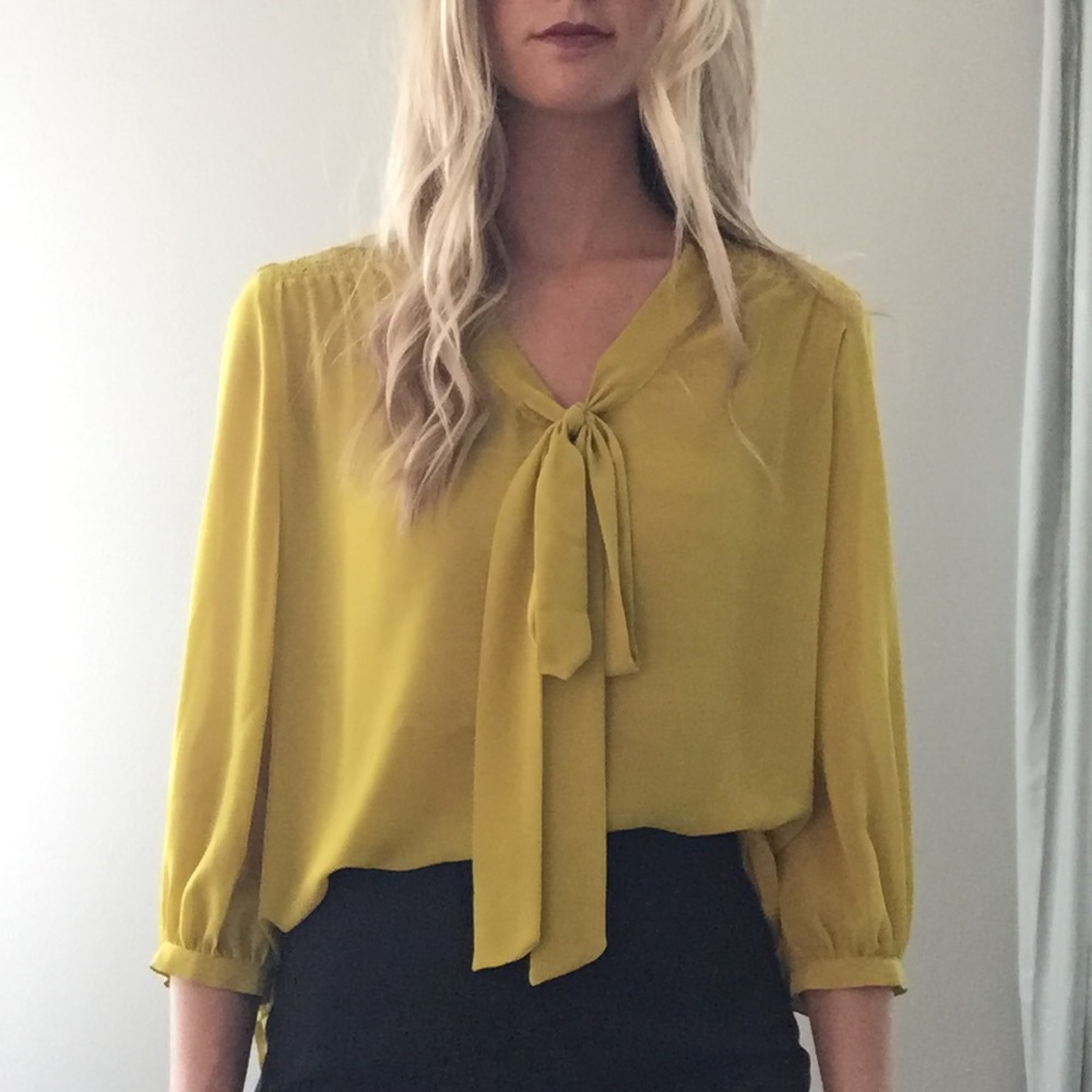 Vibrant Tie Top Blouse